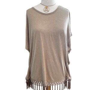 Esperanza creamy taupe blouse. XL NWT